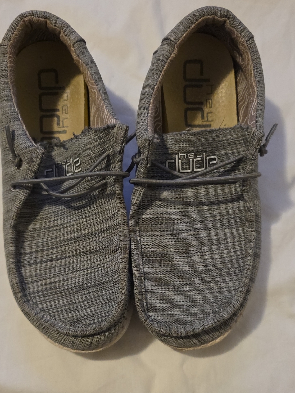 Hey Dude Kids Slip-On Loafers in Linen Stone 3Y